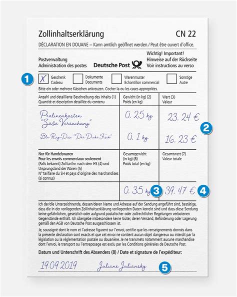 zollinhaltserklärung ausfüllen pdf.